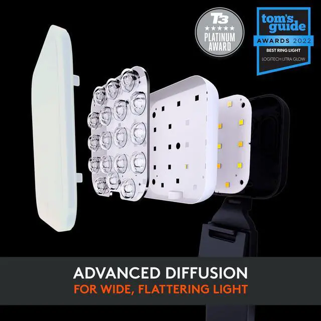 Alt view image 20 of 20 - Logitech Litra Glow Premium LED Streaming Light with TrueSoft 946-000001