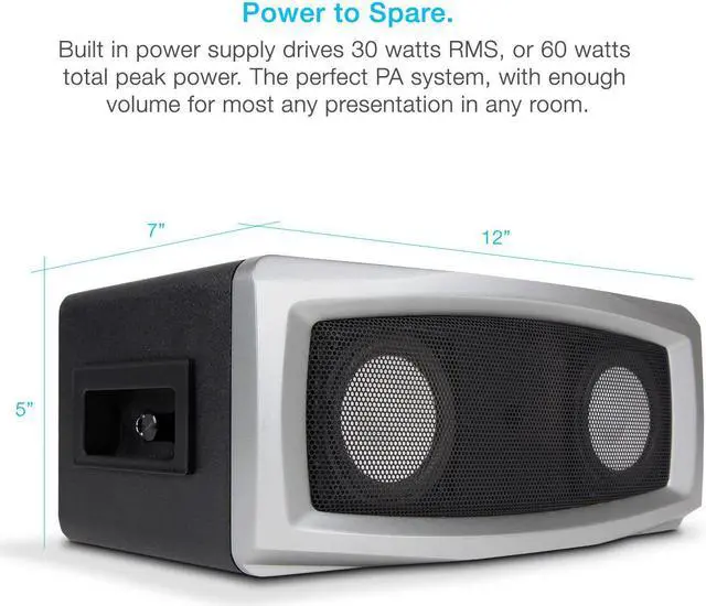 Alt view image 20 of 20 - Cyber Acoustics Media.VOX CA-7100BT Speaker System - 30 W RMS - Wireless Speaker(s) - Wall Mountable