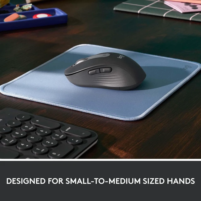Alt view image 4 of 7 - Signature M650 for Business Wireless Mouse Small - Graphite | For Business, Logi Bolt, Bluetooth, SmartWheel