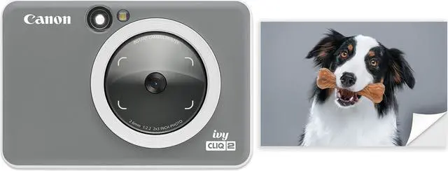 Alt view image 20 of 20 - Canon IVY CLIQ2 Instant Camera Printer, Charcoal, Matte #4520C003