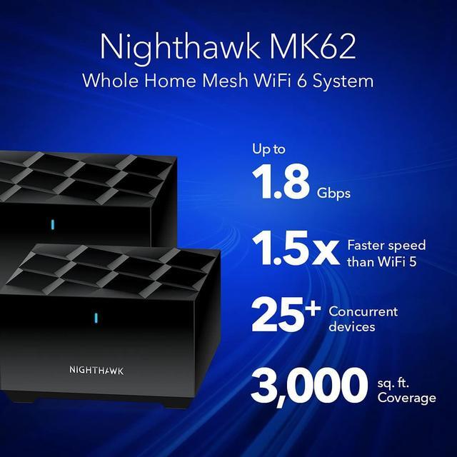 Alt view image 15 of 20 - Nighthawk AX1800 Wi-Fi Mesh System 2 Ports Dual-Band 2.4 GHz/5 GHz MK62100NAS