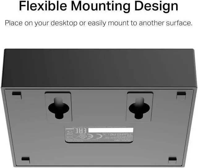 Alt view image 20 of 20 - TP-Link Litewave 5 Port Gigabit Ethernet Switch | Desktop Ethernet Splitter | Plastic Case | Unshielded Network Switch | Plug & Play | Fanless Quiet | Unmanaged (LS1005G)