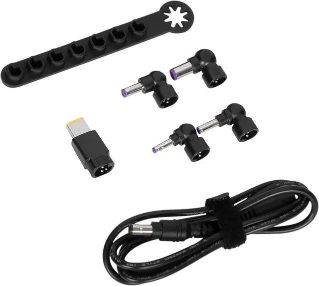 Alt view image 11 of 13 - Targus ACC1134GLX Legacy Laptop DC Cable, 5 Tips, Storage