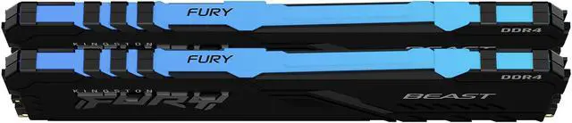 Alt view image 4 of 10 - Kingston Fury Beast RGB 2x16GB DDR4 3200MHz 288pin DIMM Memory Kit KF432C16BB1AK
