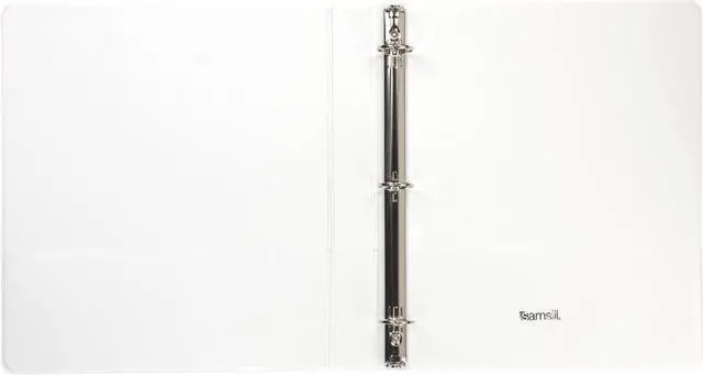 Alt view image 7 of 8 - Samsill Economy 1" 3 Round Ring View Binder 12 Pack White I008537C