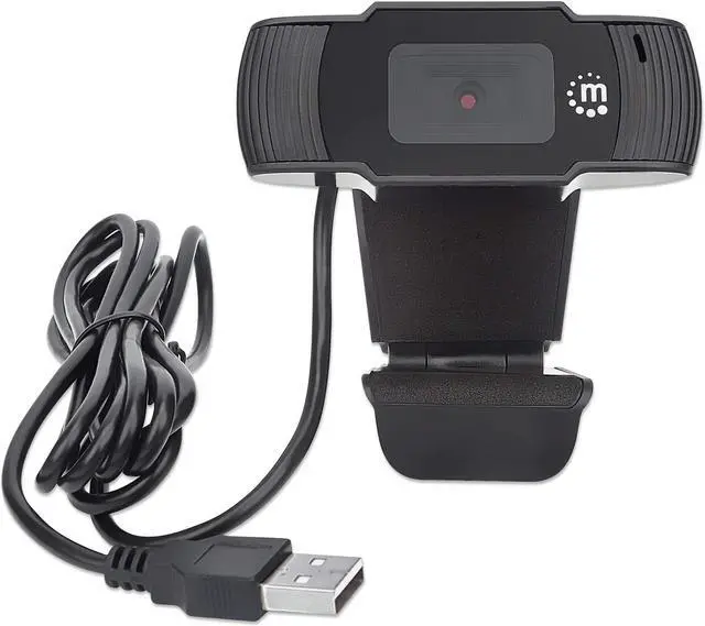 Alt view image 20 of 20 - Manhattan 2 MP 1080p Full HD 30 fps USB Webcam with Microphone - Black