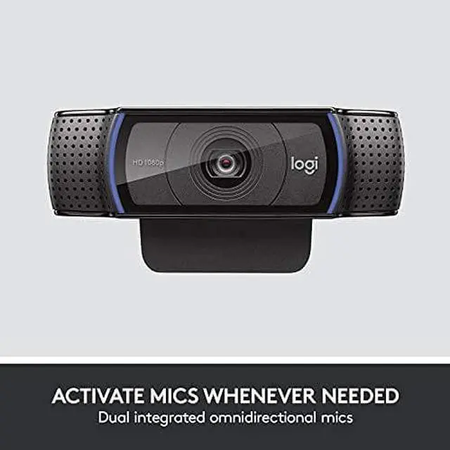 Alt view image 6 of 20 - Logitech C920e HD 1080p Business Webcam 3.0 Megapixels Black (960-001401)