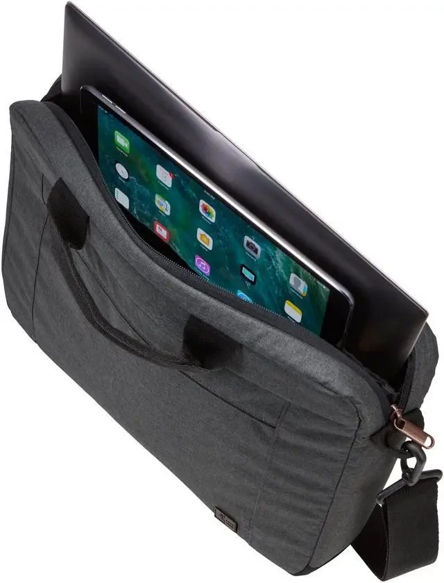 Alt view image 13 of 18 - Case Logic 3203694 14 in. Era Attache Laptop Case, Black