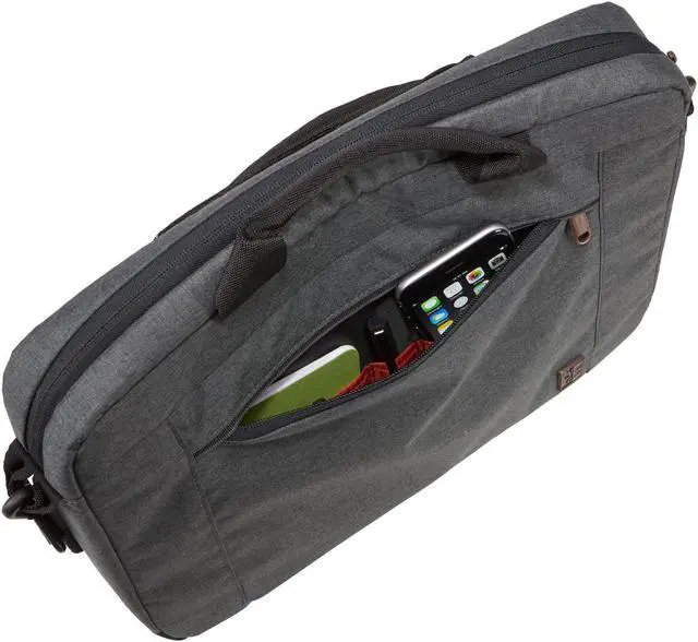 Alt view image 14 of 18 - Case Logic 3203694 14 in. Era Attache Laptop Case, Black