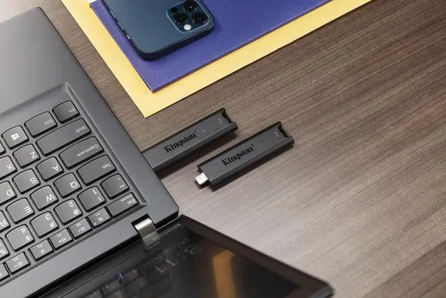 Alt view image 11 of 11 - Kingston DataTraveler Max Type-C 256GB High Performance USB Flash Drive USB 3.2 Gen 2 Up to 1000 MB/s Sliding Cap Design DTMAX/256GB