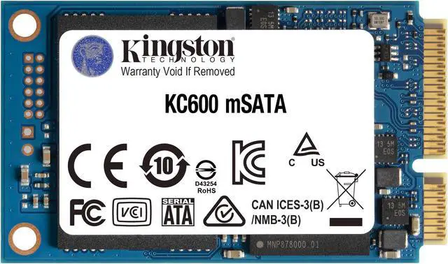 Alt view image 9 of 20 - Kingston KC600 256GB MSATA Internal Solid State Drive SKC600MS/256G