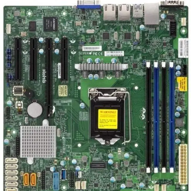 Alt view image 8 of 8 - Supermicro X11SSM-F-B LGA1151/ Intel C236/ DDR4/ SATA3&USB3.0/ V&2GbE/ MicroATX Motherboard