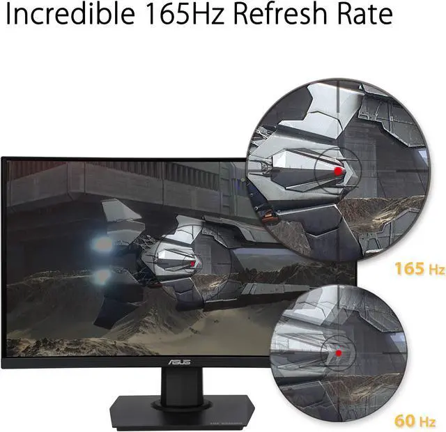 Alt view image 10 of 12 - ASUS TUF GAMING VG24VQE 23.6IN 1080P FULL HDASUS TUF Gaming VG24VQE 23.6 Curved Monitor, 1080P Full HD, 165Hz (Supports 144Hz), 1ms, Extreme Low Motion Blur, FreeSync Premium, Shadow Boost, Eye Care