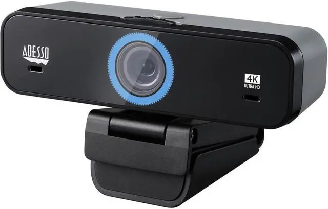 Alt view image 18 of 20 - Adesso CyberTrack K4 Webcam - 8 Megapixel - 30 fps - USB 2.0 - 3840 x 2160 Video - CMOS Sensor - Fixed Focus - Microphone - Monitor, Notebook, TV - Windows 10