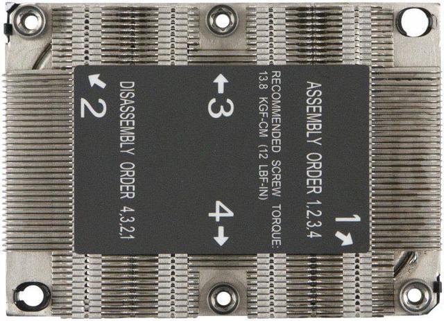 Alt view image 8 of 8 - Supermicro CPU Heat Sink SNK-P0067PS 1U LGA3647 CPU Heat Sink for X11 Purley Platform Brown Box