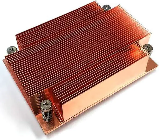 Alt view image 2 of 5 - dynatron a37 amd ryzen am4 copper passive 1u server heatsink