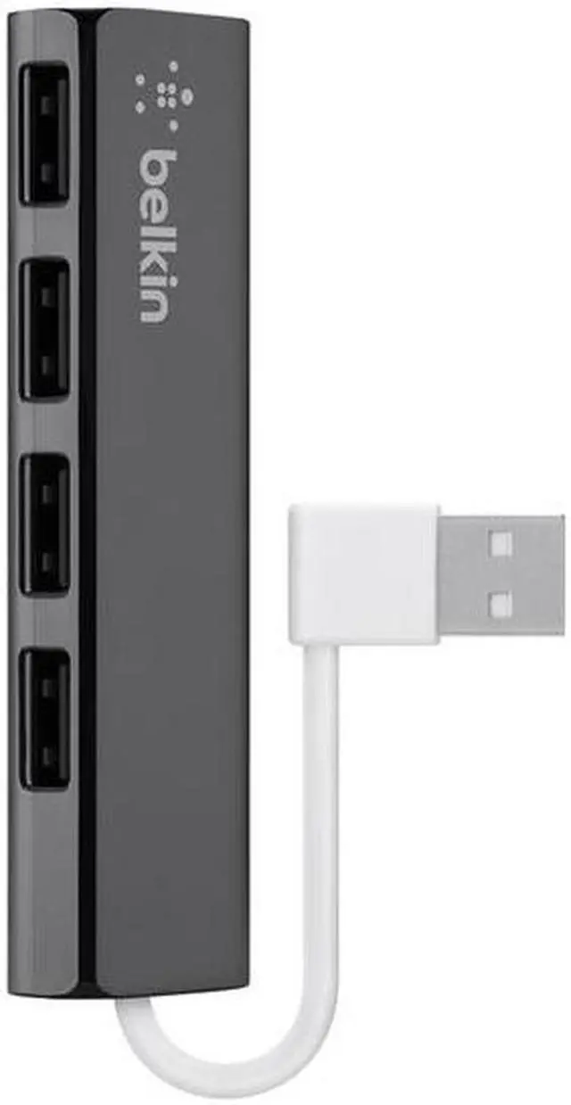Alt view image 9 of 10 - Belkin Ultra-Slim 4-port USB Hub