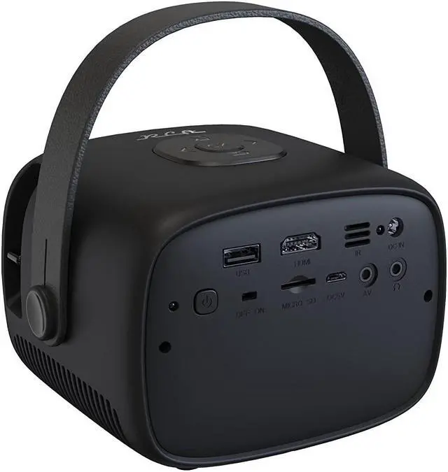Alt view image 14 of 14 - RCA RPJ264BLK Retro 480P Black Portable Home Theater Projector