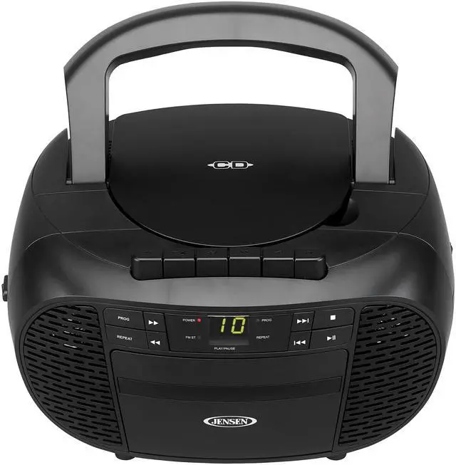 Alt view image 7 of 9 - JENSEN CD550 BOOMBOX,CD,CASSETTE,AM/FM