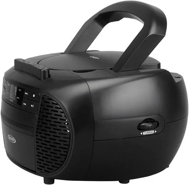 Alt view image 8 of 9 - JENSEN CD550 BOOMBOX,CD,CASSETTE,AM/FM