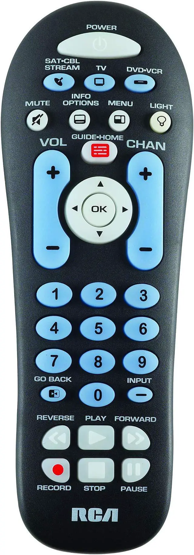 Alt view image 8 of 11 - RCA RCR313BR Universal 3 Device Remote Control