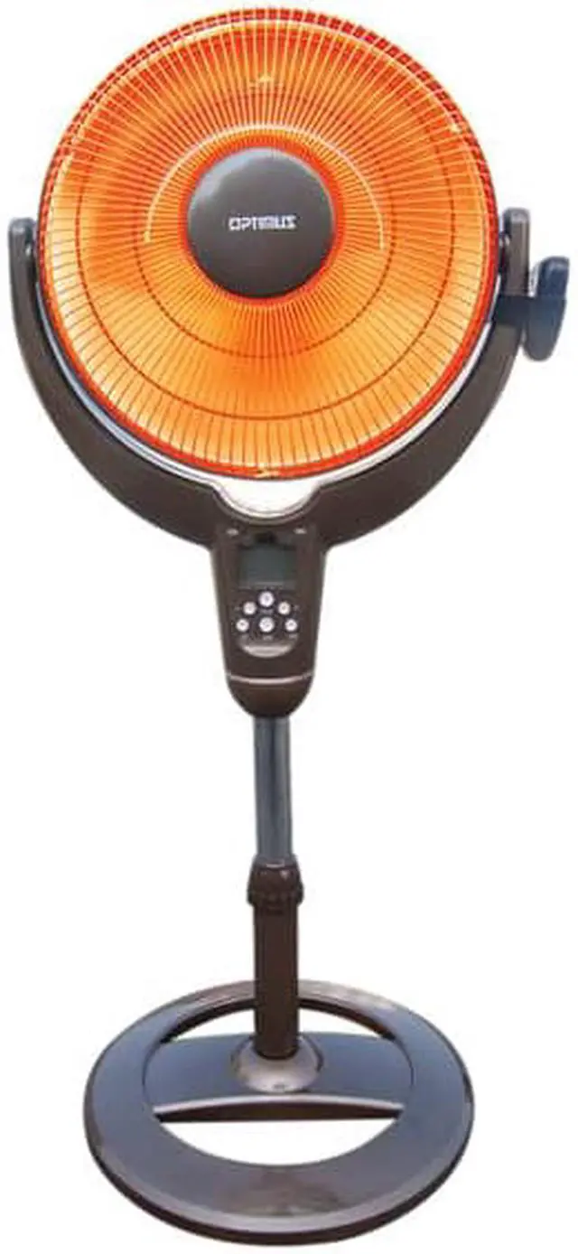Alt view image 15 of 15 - Optimus H-4501 14" Oscillating Pedestal Digital Dish Heater, with Remote