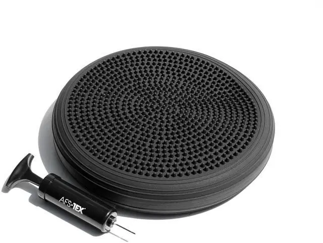 Alt view image 16 of 20 - AFS-TEX Active Anti-Microbial Heavy Duty Home Exercise Wobble Cushion Balance Disc & Pump