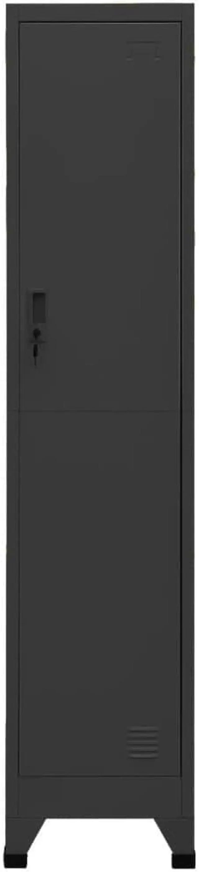 Alt view image 3 of 14 - vidaXL Locker Cabinet Anthracite 15"x17.7"x70.9" Steel