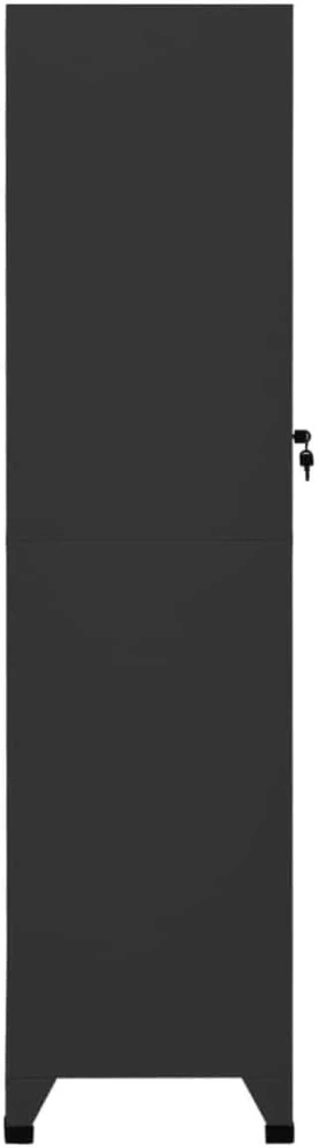 Alt view image 5 of 14 - vidaXL Locker Cabinet Anthracite 15"x17.7"x70.9" Steel