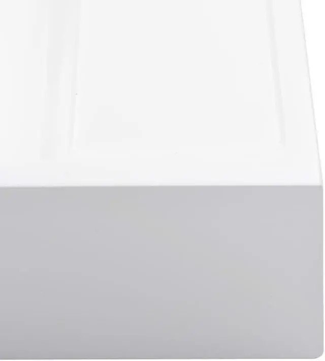 Alt view image 3 of 13 - vidaXL Wash Basin 19.7"x19.7"x4.8" Mineral Cast/Marble Cast White