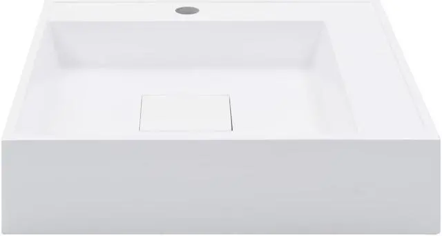 Main image of vidaXL Wash Basin 19.7"x19.7"x4.8" Mineral Cast/Marble Cast White