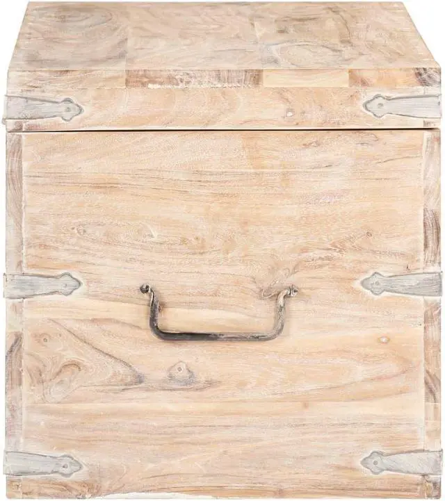 Alt view image 11 of 12 - vidaXL Solid Acacia Wood Chest Bench Hall Wooden Cabinet Storage Box Trunk