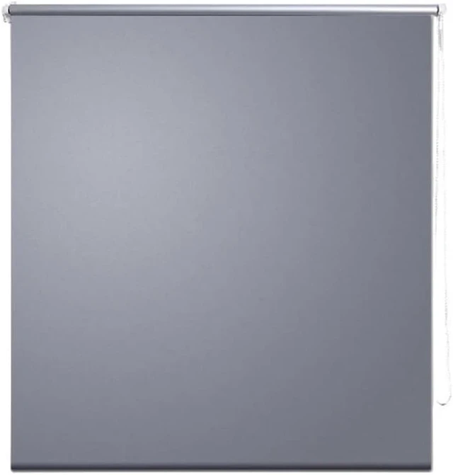 Alt view image 6 of 10 - vidaXL Roller blind Blackout 31.5"x90.6" Gray
