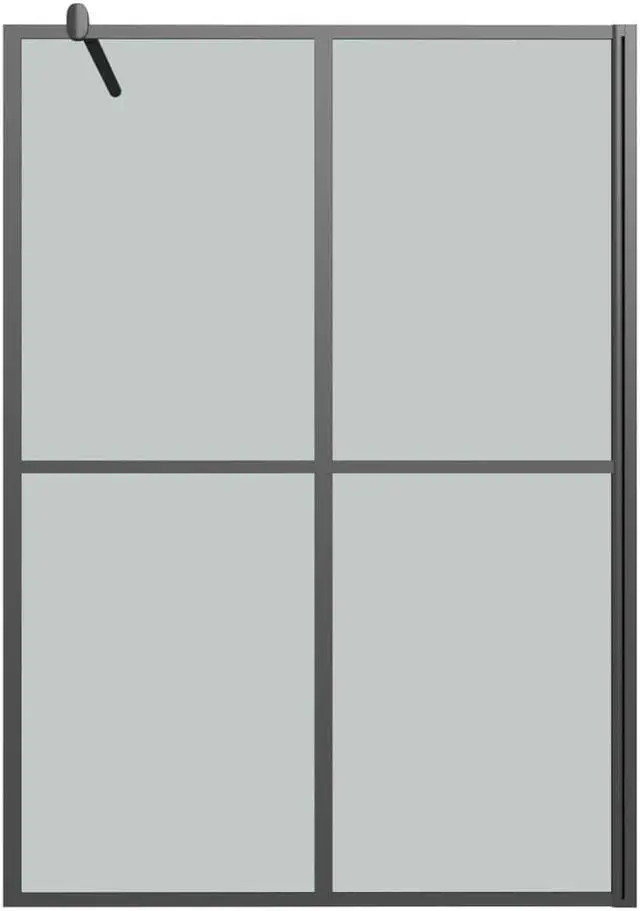 Alt view image 7 of 13 - vidaXL Walk-in Shower Screen 55.1"x76.8" Dark Tempered Glass