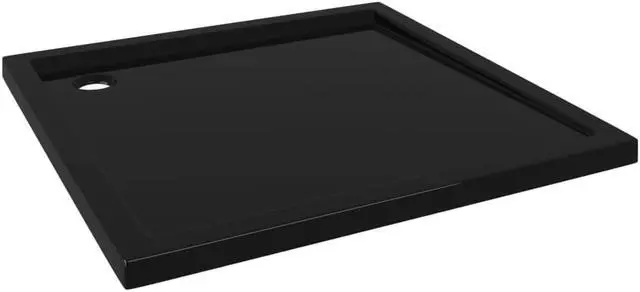 Alt view image 8 of 12 - vidaXL Square ABS Shower Base Tray Black 31.5"x31.5"