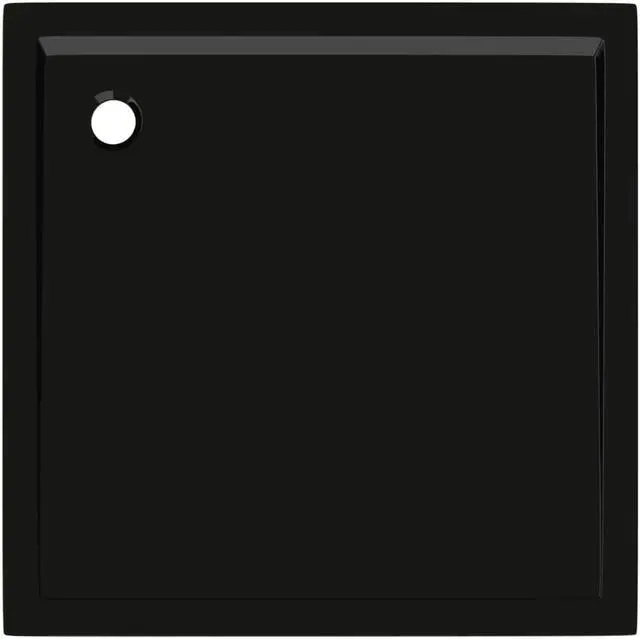 Alt view image 11 of 12 - vidaXL Square ABS Shower Base Tray Black 31.5"x31.5"