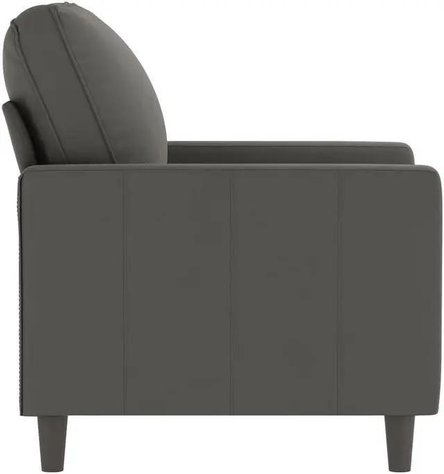Alt view image 9 of 17 - vidaXL Sofa Chair Dark Gray 23.6" Velvet