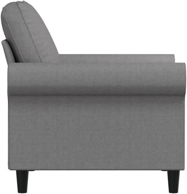 Alt view image 8 of 15 - vidaXL Sofa Chair Light Gray 23.6" Fabric