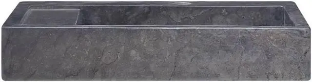 Alt view image 2 of 15 - vidaXL Sink Black 22.8"x15.4"x3.9" Marble