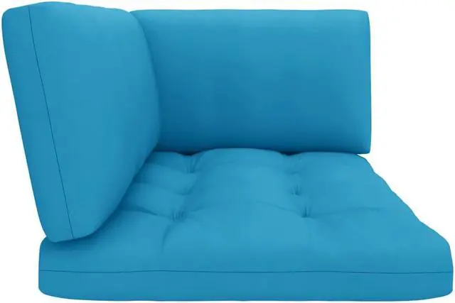 Alt view image 8 of 16 - vidaXL Pallet Sofa Cushions 3 pcs Blue