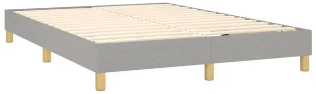 Alt view image 17 of 18 - vidaXL Bed Frame Platform Bed for Bedroom Light Gray 53.9"x74.8" Full Fabric