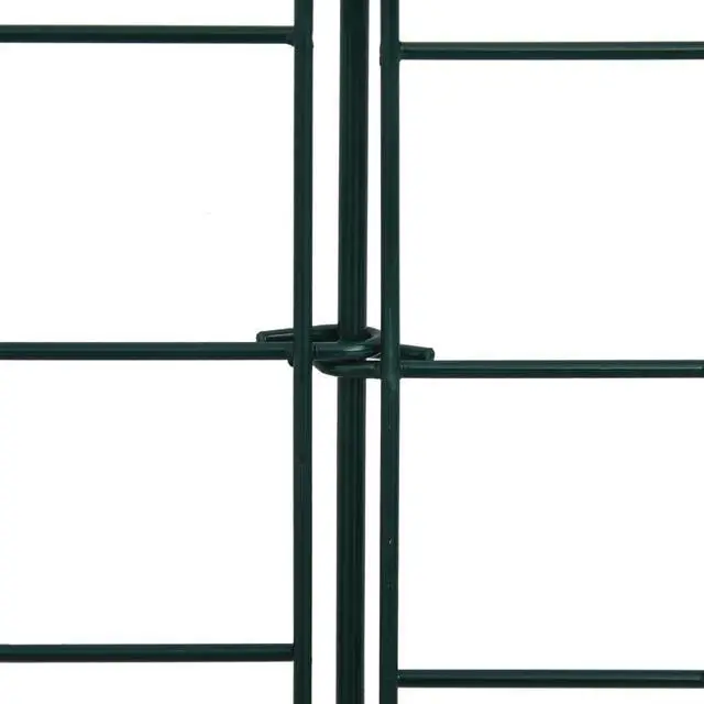 Alt view image 3 of 14 - vidaXL Arched Garden Fence Set Decorative Garden Fence Edging Panel Green