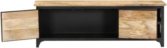 Alt view image 13 of 15 - vidaXL TV Stand TV Unit Sideboard TV Console Media Cabinet Solid Mango Wood
