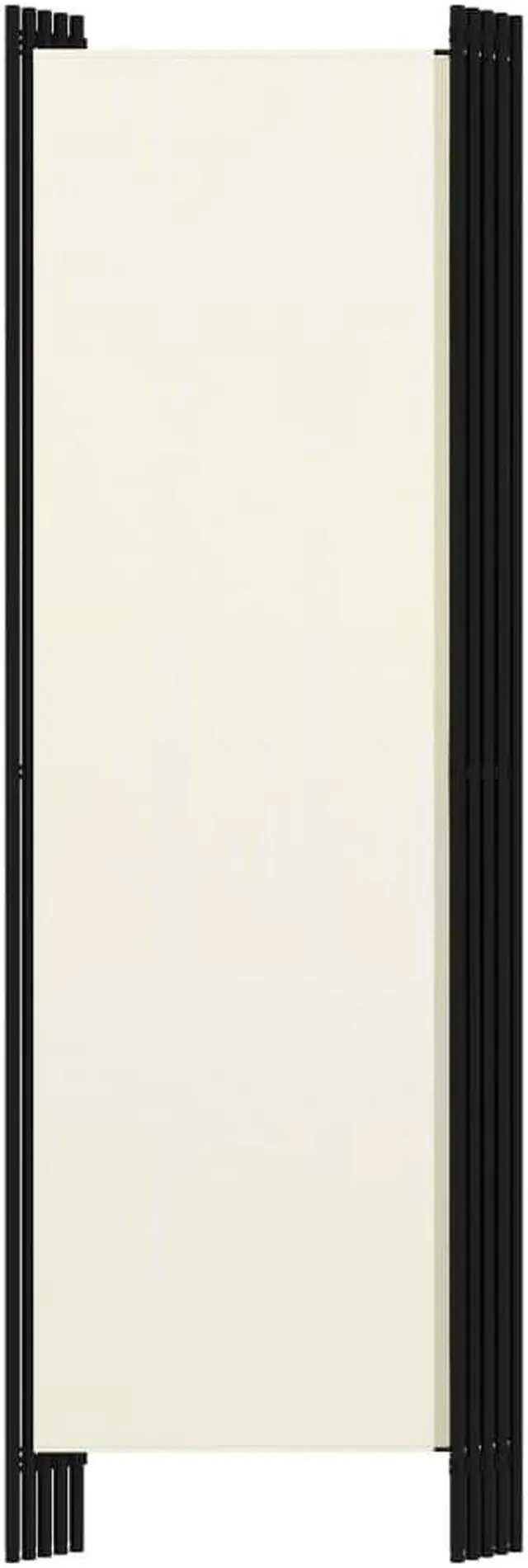 Alt view image 4 of 9 - vidaXL 5-Panel Room Divider Cream White 98.4"x70.9"