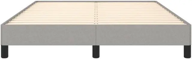 Alt view image 13 of 15 - vidaXL Full Size Bed Frame with Plywood Slats, Platform Bed Frame, Fabric Upholstered Mattress Foundation, No Box Spring Needed & Easy Assembly, Light Gray, without Mattress
