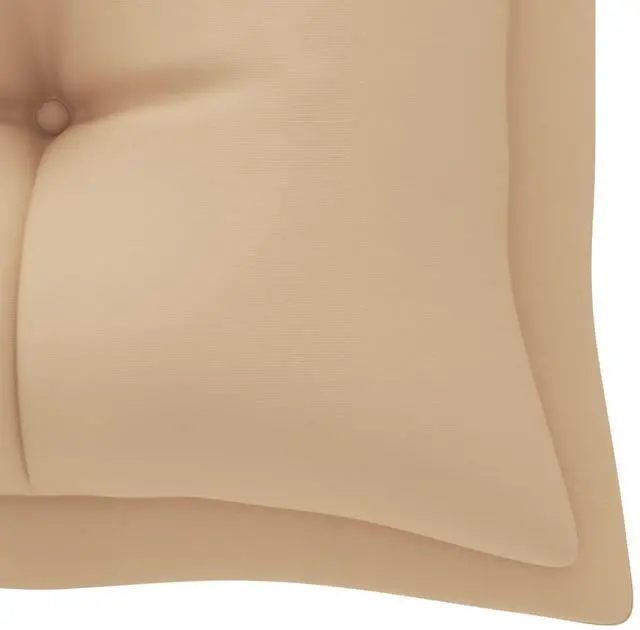 Alt view image 12 of 12 - vidaXL Bench Cushion Outdoor Water Repellent Bench Cushion Beige Oxford Fabric