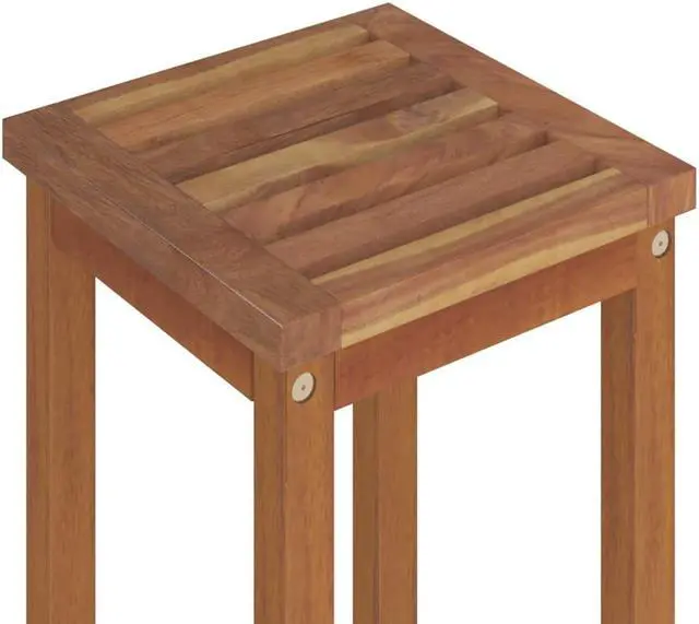 Alt view image 6 of 9 - vidaXL Bar Stools 6 pcs Solid Wood Acacia