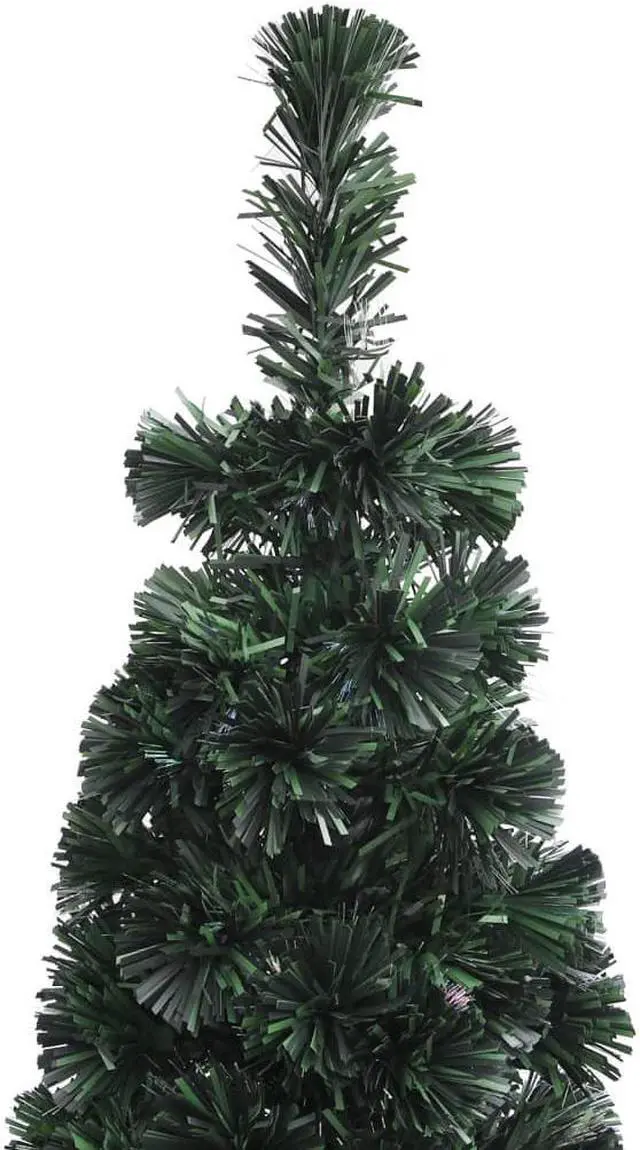 Alt view image 12 of 16 - vidaXL Artificial Slim Christmas Tree with Stand 47.2" Fiber Optic