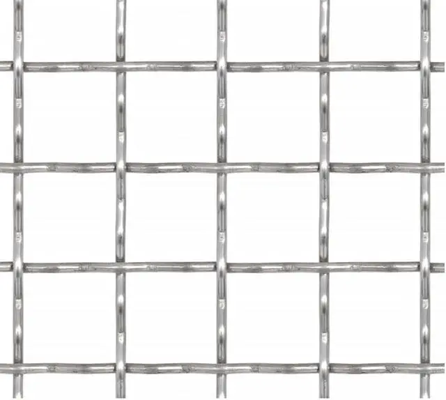 Alt view image 2 of 7 - vidaXL Crimped Garden Wire Fence Stainless Steel Outdoor Mesh Panel Sheet