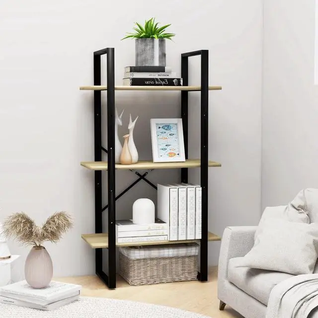 Main image of vidaXL Storage Shelf Sonoma Oak 23.6"x11.8"x41.3" Engineered Wood